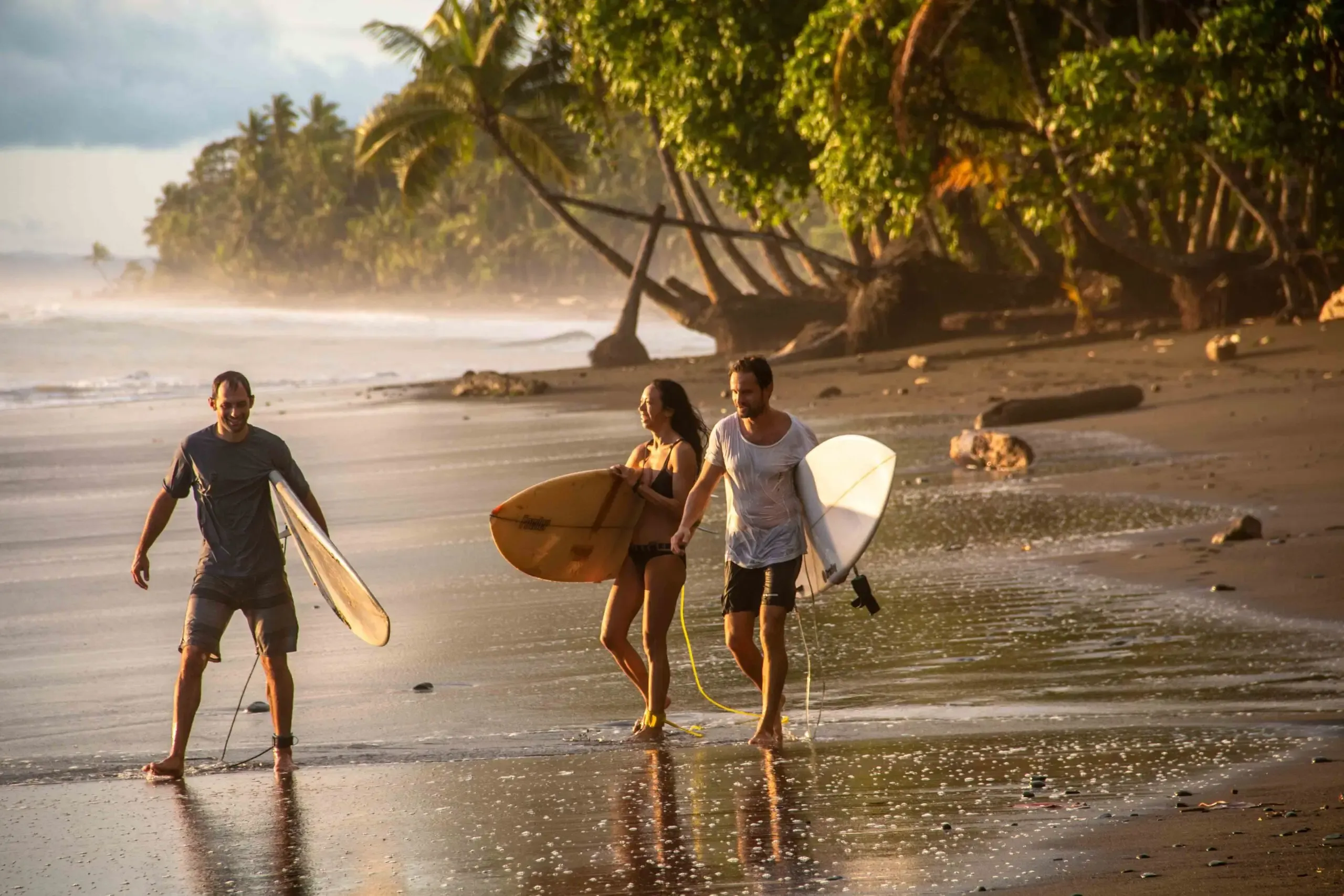 Setting out from Pavones at dawn for a surf expedition along Costa Rica's southern coast